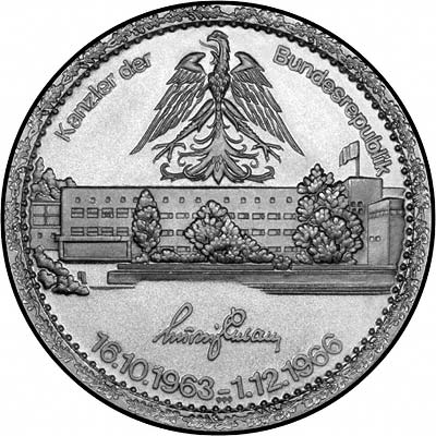 Reverse of 1966 Ludwig Erhard Medallion
