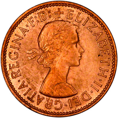 Obverse of 1966 Half Penny