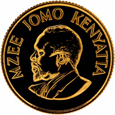 Obverse of  1966 Kenya 100 Shillings