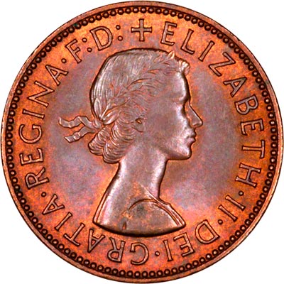 Obverse of 1967 Half Penny