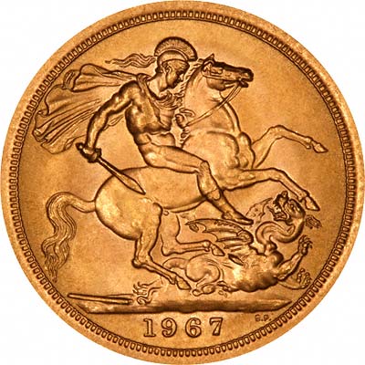 Reverse of 1967 Sovereign