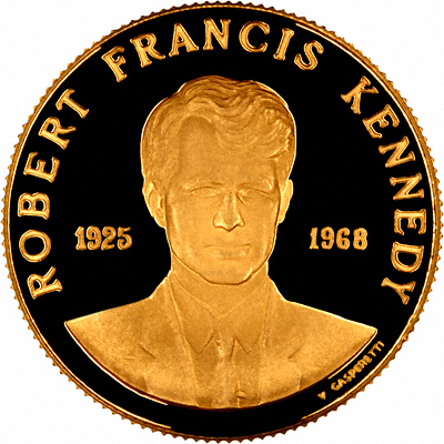 Obverse of 1968 Robert Francis Kennedy Medallion