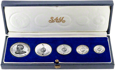 Swaziland 5 Coin Silver Proof Set