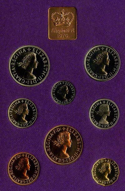 Obverse of the 1970 Royal Mint Coin Set