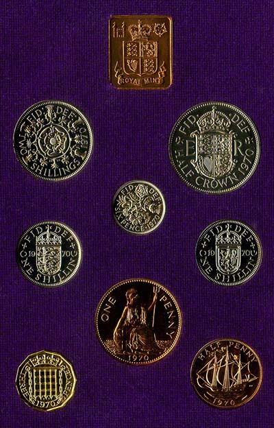 Details about   1970 Coinage of Great Britain and Northern Ireland LAST examples of old coinage 