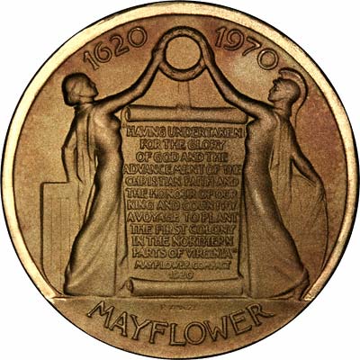 Obverse of 1970 Mayflower Medallion