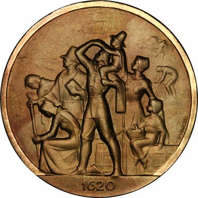 Reverse of 1970 Mayflower Medallion