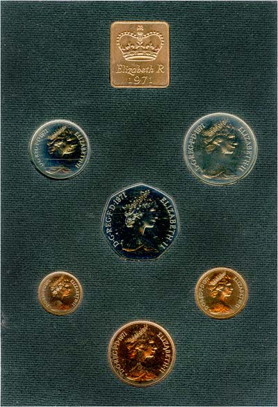 Reverse of 1971 Uncirculated Set