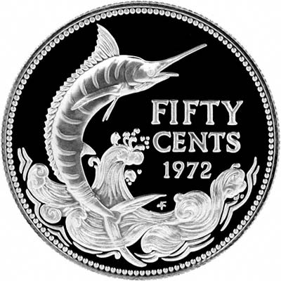 Reverse of 1972 Silver Proof Fifty Cents