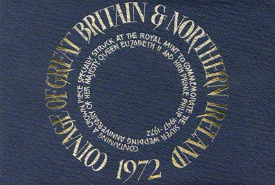1972 Royal Mint Coin Set Presentation Cover
