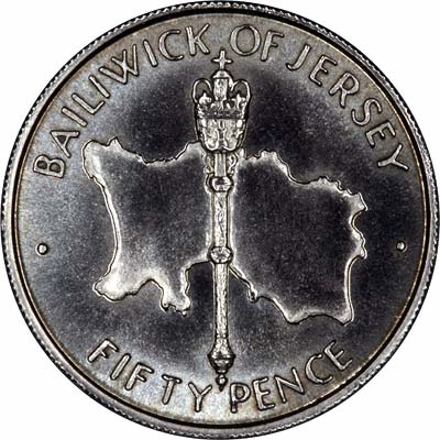 Reverse of 1972 Fifty Pence