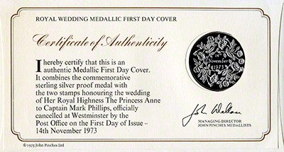 1973 County Cricket Centenary First Day Medallion Reverse