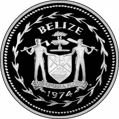 Obverse of Silver Proof Belize Coins