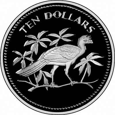 Reverse of 1975 Silver Proof Ten Dollars