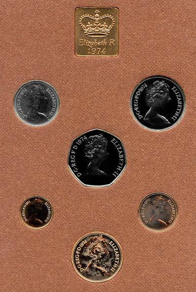 Obverse of 1974 Coin Set