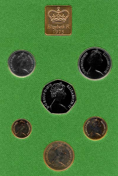 Obverse of 1975 Coin Set