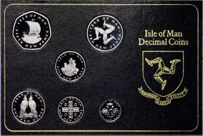 1975 Manx Platinum Proof Coin Set