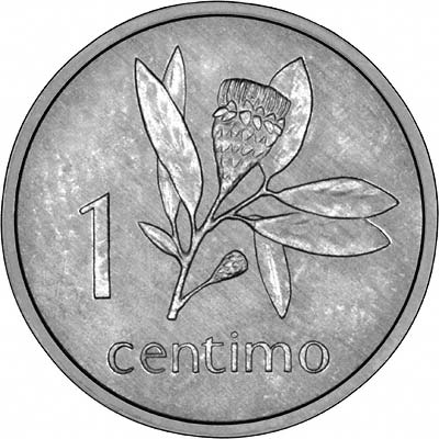 Reverse of 1975 Mozambique 1 Centimo
