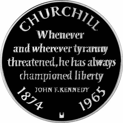 Reverse of Winston Churchill 1874- 1965