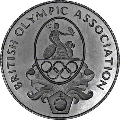 Obverse of 1976 The XXI Olympiad Montreal Medallion in Platinum