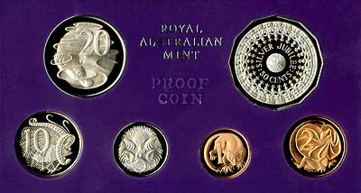 1979 Royal Australian Mint 6 Coin Proof Set Silver Jubilee Commemorative
