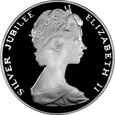 Obverse of Silver Jubilee Bermuda $25