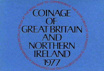 1977 Royal Mint Coin Set Presentation Cover
