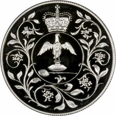 Reverse of 1977 Silver Jubilee Crown