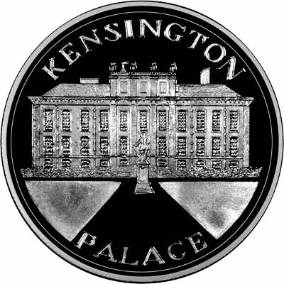 Reverse of 1977 Silver Jubilee Medallion - Kensington Palace
