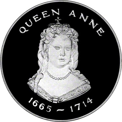 Obverse of 1977 Queens of the British Isles - Anne