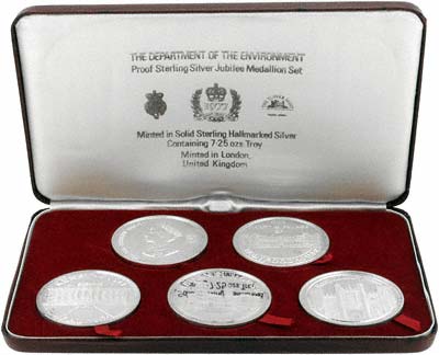 1977 Silver Jubilee Medallion Collection in Presentation Box
