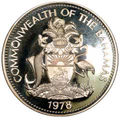 1978 Bahamas $10 Coin
