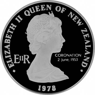 Obverse of New Zealand 2000 Proof Silver Ten Dollars