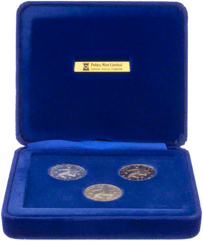 1979 Manx One Pound Three Coin Set