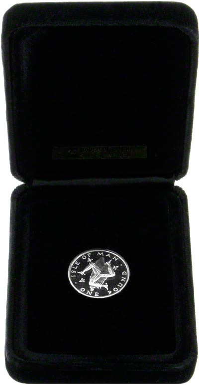 1978 Manx Platinum Pound Coin in Presentation Box
