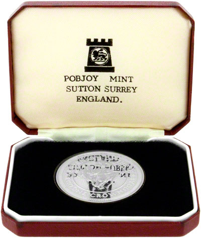 1980 Silver Proof Crown in Presentation Box