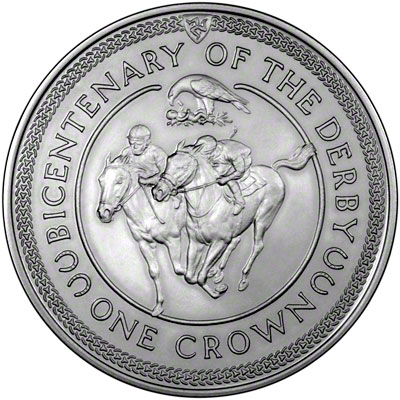 Reverse of 1980 Manx Silver Crown