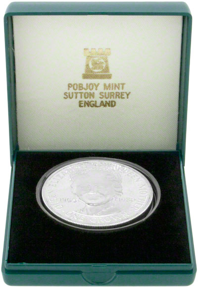1980 Silver Proof Crown in Presentation Box