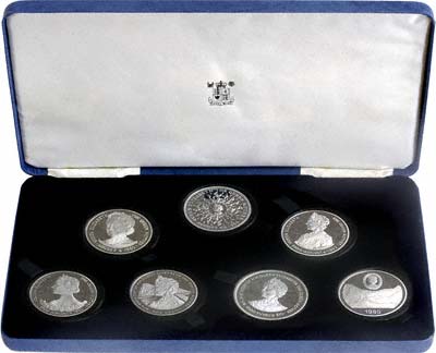1980 Queen Mother's 80th Birthday Crown Collection in Presentation Box