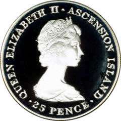 1981 Ascension Island 25 Pence