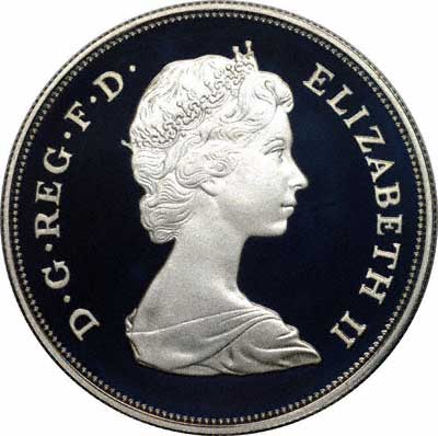 Obverse of the 1981 Charles & Diana Royal Wedding Crown