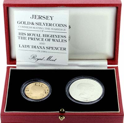 1981 Two Coin Proof Set in Presentation Box