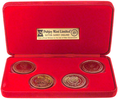 1981 Manx four coin crown set - Duke of Edinburgh Award Scheme