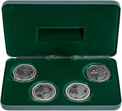 1981 Manx four coin crown set - International Year of the Disabled
