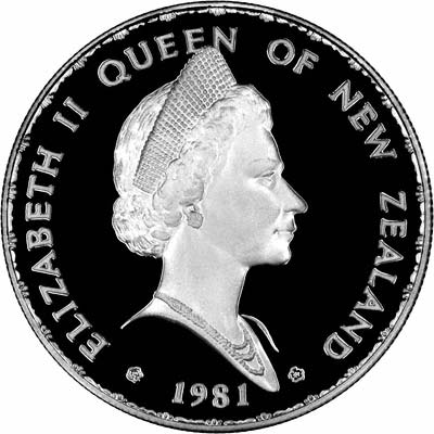 Obverse of 1981 Royal Visit Silver Crown