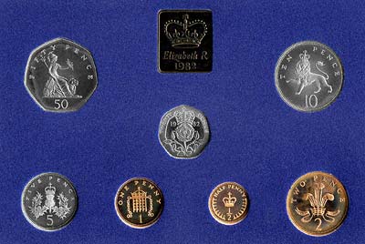 Reverse of 1982 Proof Coin Set