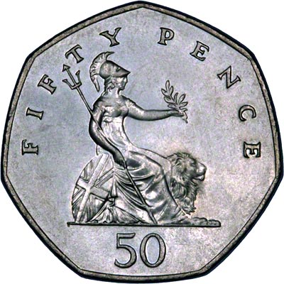 Reverse of 1982 Fifty Pence