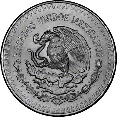 Obverse of 1983 Mexican Silver Libertad