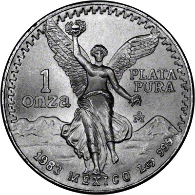 Reverse of 1983 Mexican Silver Libertad