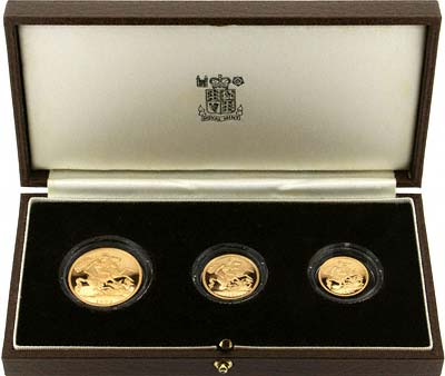 1983 Three Coin Sovereign Set in Presentation Box